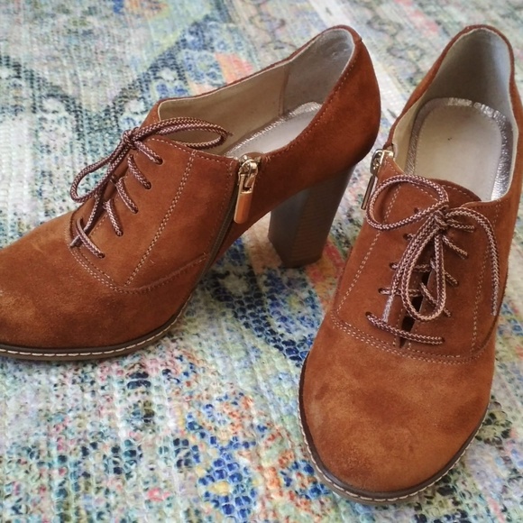 suede shoes, leather lining size 7.5M VGUC - Picture 6 of 6